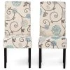 GDFStudio GDF Studio Percival White And Blue Floral Fabric Dining Chairs, Set Of 2, White And Blue Floral, Fabric -abbyson shop c24180eb024fb7f5 3672 w800 h800 b1 p0