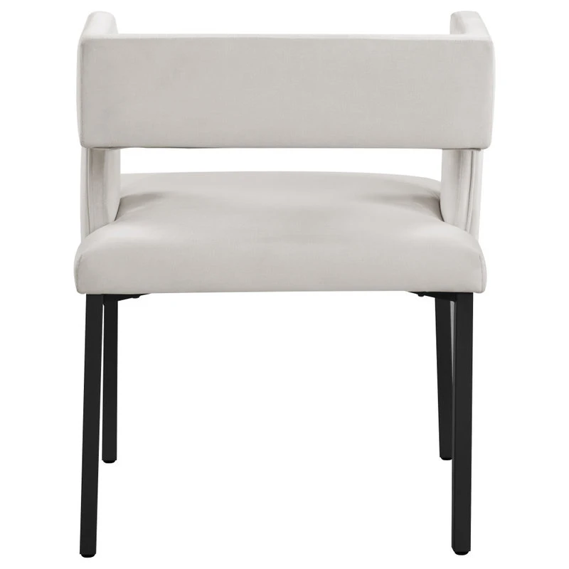 MOD The Verve Dining Chair, Cream And Matte Black, Velvet And Iron, Set Of 2 5 MOD The Verve Dining Chair, Cream And Matte Black, Velvet And Iron, Set Of 2 - Image 3