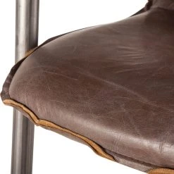 World Interiors Chiavari Distressed Jet Brown Leather Dining Chairs, Set Of 2 -abbyson shop c41136f2015718d6 8833 w800 h800 b0 p0