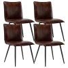 Duhome Elegant Lifestyle Set Of 4 Minimalist Faux Leather Side Chairs For Dining Room, Dark Brown 2 Duhome Elegant Lifestyle Set Of 4 Minimalist Faux Leather Side Chairs For Dining Room, Dark Brown -abbyson shop c6013afa00471792 5216 w800 h800 b1 p0