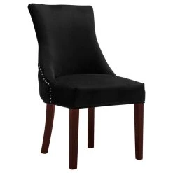 MOD The Splendor Dining Chair, Black, Velvet, Set Of 2 -abbyson shop c651a7d3032dfd38 0746 w800 h800 b1 p0