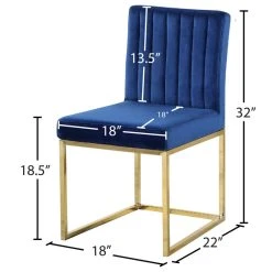 MOD The Dice Dining Chairs, Navy, Velvet, Gold Base, Set Of 2 15 MOD The Dice Dining Chairs, Navy, Velvet, Gold Base, Set Of 2 -abbyson shop c651dcd802741601 0735 w800 h800 b1 p0