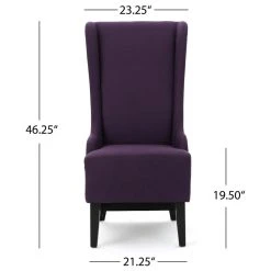 GDFStudio GDF Studio Sheldon Traditional Design High Back Fabric Dining Chair, Plum -abbyson shop c7416f4f01b83132 4793 w800 h800 b1 p0