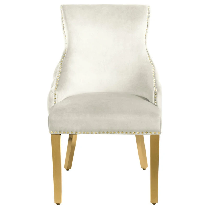 MOD The Sovereign Dining Chair, Cream, Velvet, Set Of 2 7 MOD The Sovereign Dining Chair, Cream, Velvet, Set Of 2 - Image 5