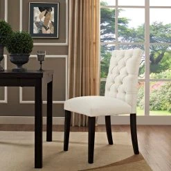 LexMod Duchess Parsons Upholstered Fabric Dining Side Chair, Beige -abbyson shop c9a150d100cd2474 0372 w800 h800 b0 p0