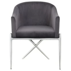 MOD The Parker Dining Chair, Velvet, Gray, Chrome Legs 10 MOD The Parker Dining Chair, Velvet, Gray, Chrome Legs -abbyson shop ca31a7f602741736 0747 w800 h800 b1 p0