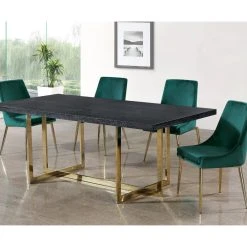MOD The Draper Dining Chair, Green, Velvet, Gold Base, Set Of 2 -abbyson shop ca817cbe0274117e 0753 w800 h800 b0 p0