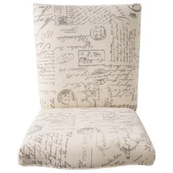 GDFStudio GDF Studio Crown Back French Script Beige Fabric Dining Chairs, Set Of 2 -abbyson shop cb2174ba0369d28e 7393 w800 h800 b1 p0