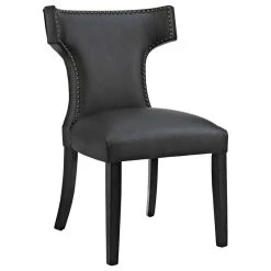 Modway Curve Vinyl Dining Chair EEI-2220-BLK