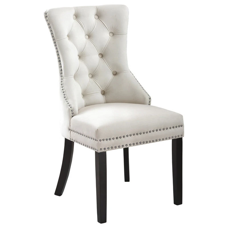MOD The Monarch Dining Chair, Cream, Velvet, Set Of 2 6 MOD The Monarch Dining Chair, Cream, Velvet, Set Of 2 - Image 4