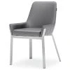 Zuri Furniture Sydney Leatherette Dining Chair With Brushed Stainless Steel Legs, Gray 2 Zuri Furniture Sydney Leatherette Dining Chair With Brushed Stainless Steel Legs, Gray -abbyson shop d08132210d092b73 6279 w800 h800 b1 p0