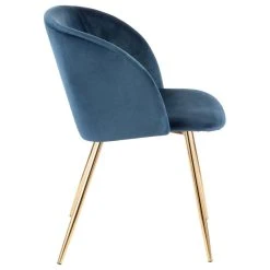 Lumisource Fran Chair, Gold Metal, Set Of 2, Blue Velvet -abbyson shop d0b1c82f0e8c982b 5728 w800 h800 b1 p0