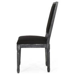 GDFStudio Amy French Country Wood Upholstered Dining Chair, Set Of 2, Black/Gray -abbyson shop d29171cb00b9e35a 8118 w800 h800 b1 p0