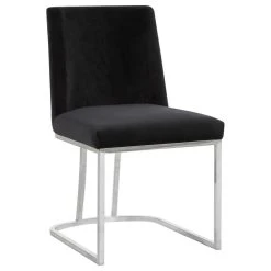 MOD The Josephine Velvet Dining Chair, Black And Silver, Set Of 2 10 MOD The Josephine Velvet Dining Chair, Black And Silver, Set Of 2 -abbyson shop d2c1cefe02741495 0745 w800 h800 b1 p0
