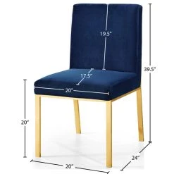 MOD The Weaver Dining Chair, Navy, Velvet, Gold Base Set Of 2 -abbyson shop d3a13ac802741490 1268 w800 h800 b1 p0