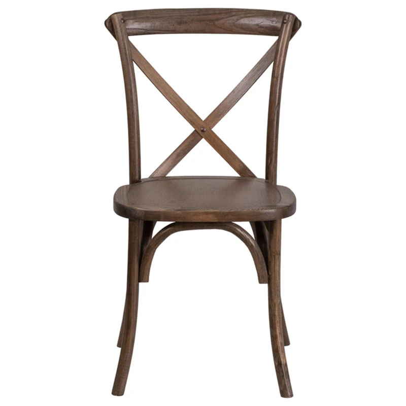 Flash Furniture HERCULES Series Stackable Early American Wood Cross Back Chair 5 Flash Furniture HERCULES Series Stackable Early American Wood Cross Back Chair - Image 3