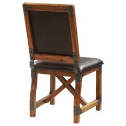 Olliix The Ivan Dining Chair, Chocolate Brown, Faux Leather -abbyson shop d58181720e6f2b5a 4844 w800 h800 b1 p0