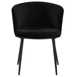 Meridian Furniture Skylar Dining Chair, Set Of 2, Black Velvet, Matte Black Iron Legs -abbyson shop d5b10a8f027415ea 3408 w800 h800 b1 p0