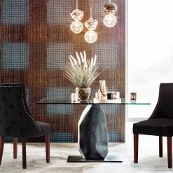 MOD The Splendor Dining Chair, Black, Velvet, Set Of 2 -abbyson shop d6712ff8032dfd3f 0746 w800 h800 b0 p0