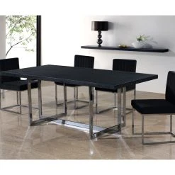 MOD The Dice Dining Chair, Black, Velvet, Chrome Base, Set Of 2 -abbyson shop d8e1e7be027411c8 0766 w800 h800 b0 p0