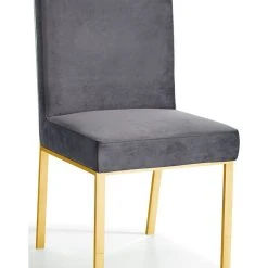 MOD The Weaver Dining Chair, Gray, Velvet, Gold Base Set Of 2 -abbyson shop d901e5b802740e0d 1314 w800 h800 b0 p0