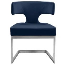 MOD The Eve Dining Chair, Navy And Chrome, Velvet And Metal -abbyson shop d9f17e930274186c 0735 w800 h800 b1 p0