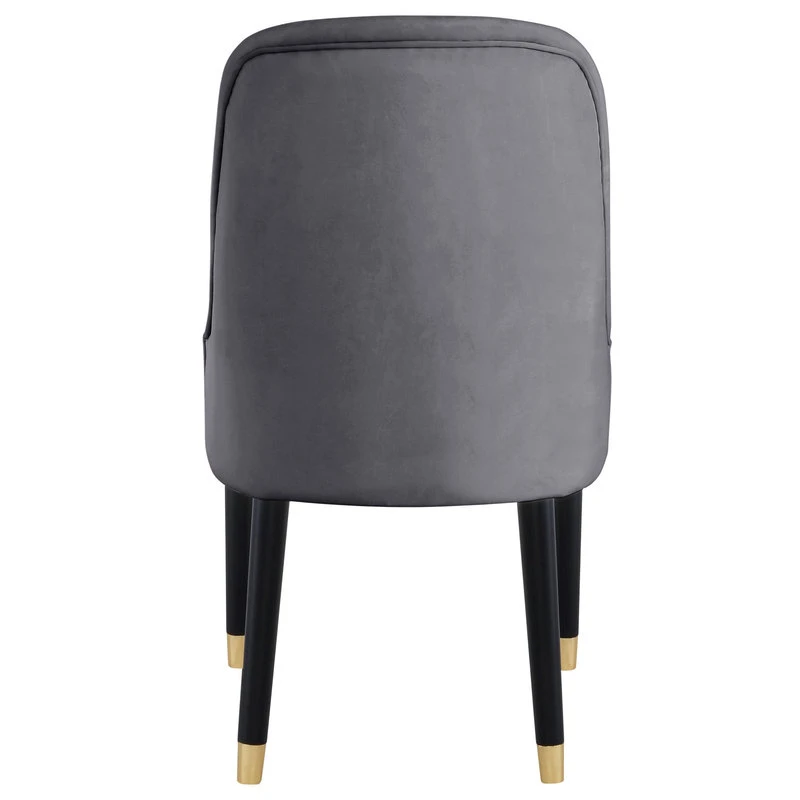 MOD The Maisie Dining Chair, Grey, Velvet, Set Of 2 4 MOD The Maisie Dining Chair, Grey, Velvet, Set Of 2 - Image 2