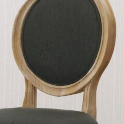 GDFStudio GDF Studio Reed Upholstered Farmhouse Dining Chairs, Set Of 2, Dark Gray/Print/N -abbyson shop db117cd30f9075db 5359 w800 h800 b0 p0