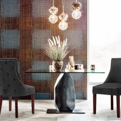 MOD The Splendor Dining Chair, Gray, Velvet Set Of 2 -abbyson shop dc514ce5032dfd3a 0735 w800 h800 b0 p0