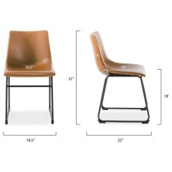 Edgemod Brinley Dining Chair, Set Of 2, Tan -abbyson shop dc8121ea0cad9b33 7293 w800 h800 b1 p0