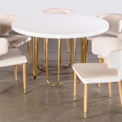 MOD The Rhea Dining Chair, Velvet, Set Of 2, Ivory -abbyson shop df51821a005a4030 6633 w800 h800 b0 p0