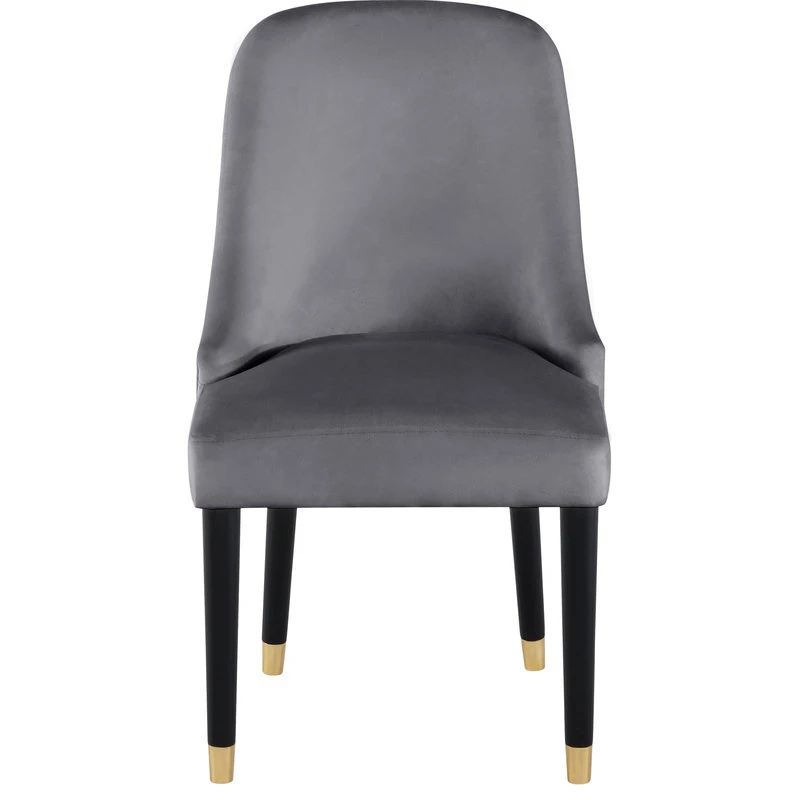 MOD The Maisie Dining Chair, Grey, Velvet, Set Of 2 7 MOD The Maisie Dining Chair, Grey, Velvet, Set Of 2 - Image 5
