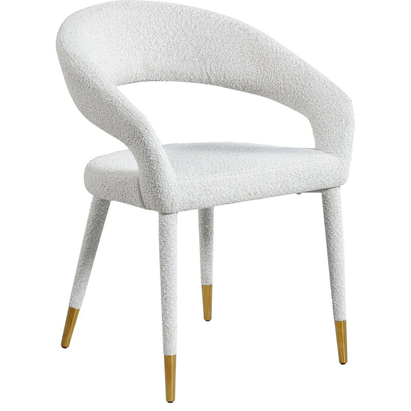 MOD The Prescott Dining Chair, Cream, Fabric 5 MOD The Prescott Dining Chair, Cream, Fabric - Image 3