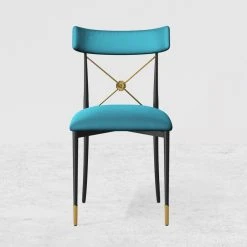 HOMARY Blue Empire Style Upholstered Cross Back Green Side Chair Dining Chair 27 HOMARY Blue Empire Style Upholstered Cross Back Green Side Chair Dining Chair -abbyson shop e1919f7b039be905 2550 w800 h800 b0 p0