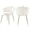 MOD The Perla Dining Chair, Cream, Velvet, Set Of 2 -abbyson shop e291292602741727 0722 w800 h800 b1 p0