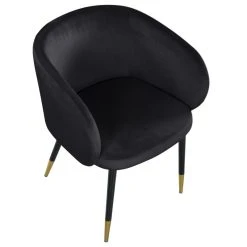 MOD The Soho Dining Chair, Black, Velvet -abbyson shop e3e1fbce02741296 0757 w800 h800 b1 p0