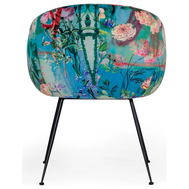MOD The Dahlia Dining Chair, Multi-colored, Velvet 4 MOD The Dahlia Dining Chair, Multi-colored, Velvet - Image 2