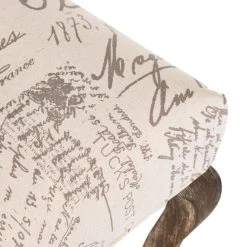 GDFStudio GDF Studio Crown Back French Script Beige Fabric Dining Chairs, Set Of 2 -abbyson shop e501b80b0369d290 7393 w800 h800 b0 p0