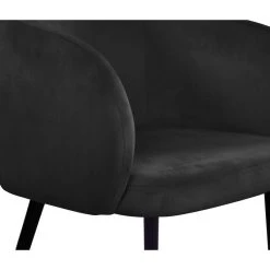 MOD The Soho Dining Chair, Black, Velvet -abbyson shop e541940302741298 0757 w800 h800 b0 p0