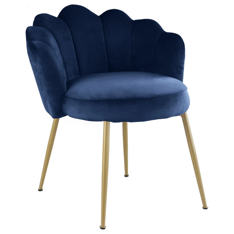 MOD The Perla Dining Chair, Navy, Velvet, Set Of 2 4 MOD The Perla Dining Chair, Navy, Velvet, Set Of 2 - Image 2
