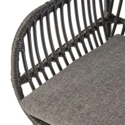 GDFStudio Rodney Indoor Woven Faux Rattan Chairs With Cushions, Set Of 2, Gray, Dark Gray -abbyson shop e6918f6901dcf9b8 2048 w800 h800 b0 p0