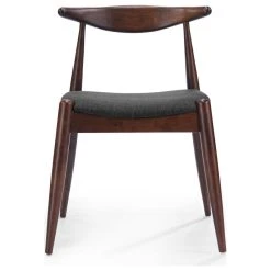 GDFStudio GDF Studio Sandra Mid Century Modern Dining Chairs, Set Of 2, Charcoal/Walnut -abbyson shop e83183110f9068f0 9830 w800 h800 b1 p0