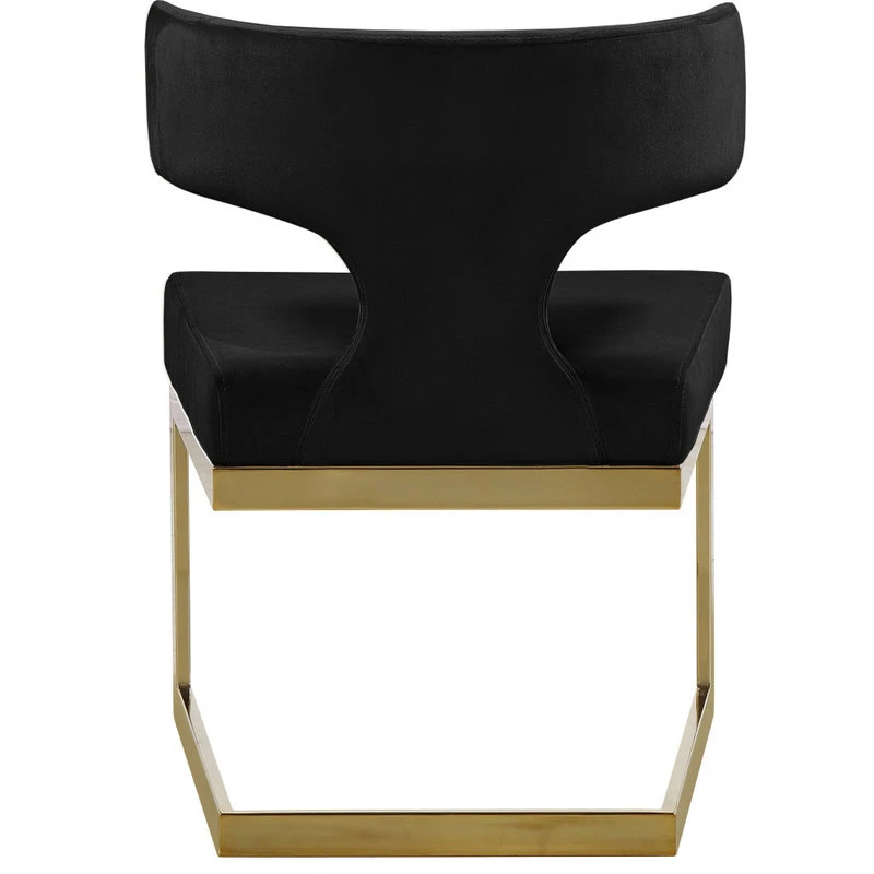 MOD The Eve Dining Chair, Black And Gold, Velvet And Metal 5 MOD The Eve Dining Chair, Black And Gold, Velvet And Metal - Image 3