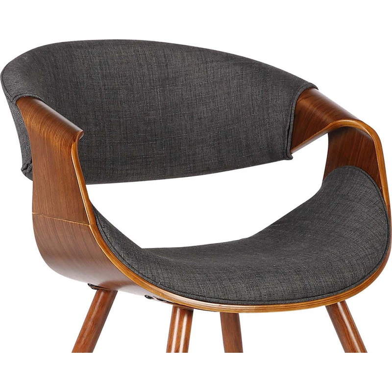 Armen Living Butterfly Mid-Century Dining Chair, Walnut Finish LCBUCHWACH 7 Armen Living Butterfly Mid-Century Dining Chair, Walnut Finish LCBUCHWACH - Image 5