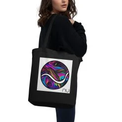 TENNIS INC NU Eco Tote Bag -abbyson shop eco tote bag black back 618dbba296c9f