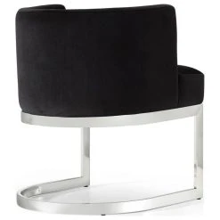 MOD The Fay Dining Chair, Black And Chrome, Velvet -abbyson shop ed013eba0274154b 1287 w800 h800 b1 p0