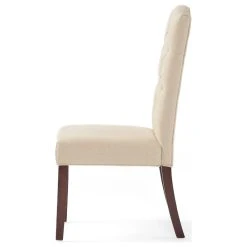 GDFStudio GDF Studio Clark Tufted Back Fabric Dining Chairs, Set Of 2 -abbyson shop ee21edb301a6f75f 4727 w800 h800 b1 p0