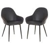 Glitzhome Mid-Century Modern Vintage Navy Blue Leatherette Dining Armchair, Set Of 2 -abbyson shop eec16b460ae00d30 0801 w800 h800 b1 p0