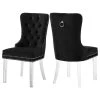 MOD The Dame Dining Chair, Black, Velvet, Set Of 2 -abbyson shop efc1aa2e0274134c 0743 w800 h800 b1 p0
