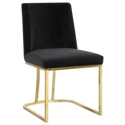 MOD The Josephine Velvet Dining Chair, Black And Gold, Set Of 2 -abbyson shop f391972f0274120b 0758 w800 h800 b1 p0